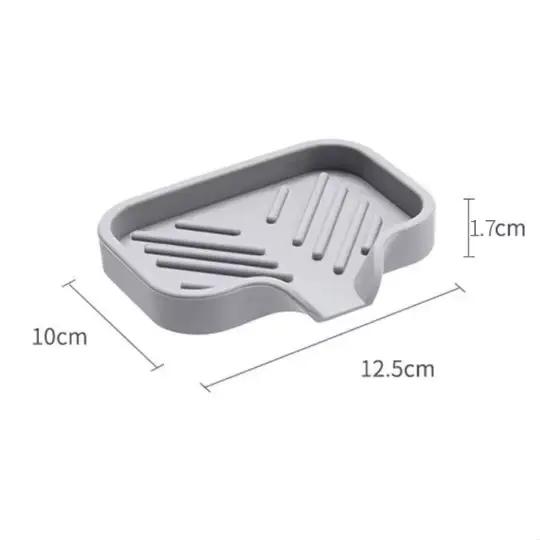 Plateau d'évier en Silicone avec vidange, support de rangement d'éponge de savon, comptoir d'évier, 
