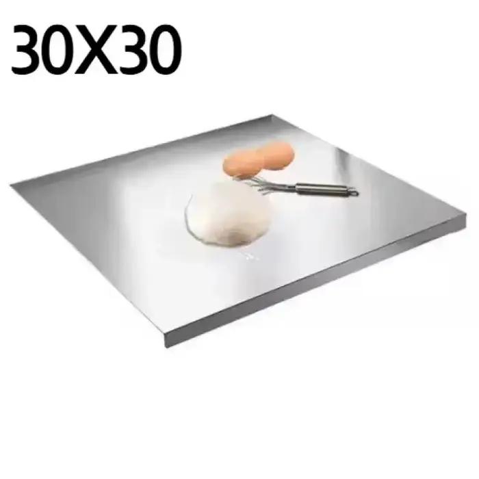 Planche à découper en forme de L en acier inoxydable, grande taille, double face, outil de cuisine, 