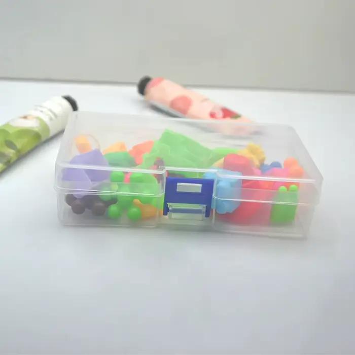 5 boîtes de rangement en plastique transparent pouvant accueillir des petits articles, des petits jo