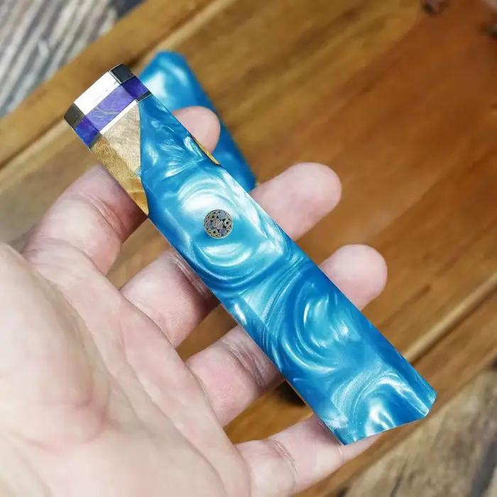Manche de couteau japonais en résine, bricolage, chef professionnel, trancheuse de poisson cru de cu