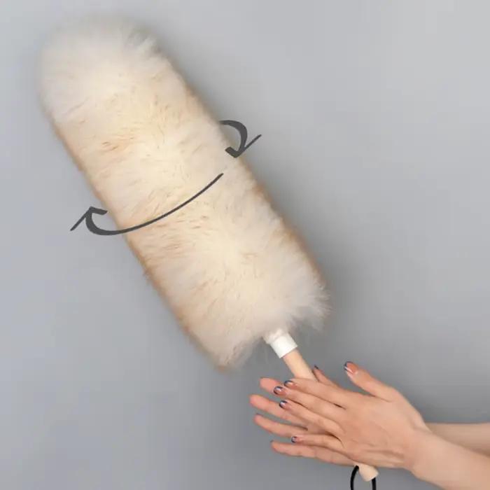 Plumeau en laine Super doux, brosse de nettoyage ménager, nettoyage de voiture, balayage de la pouss