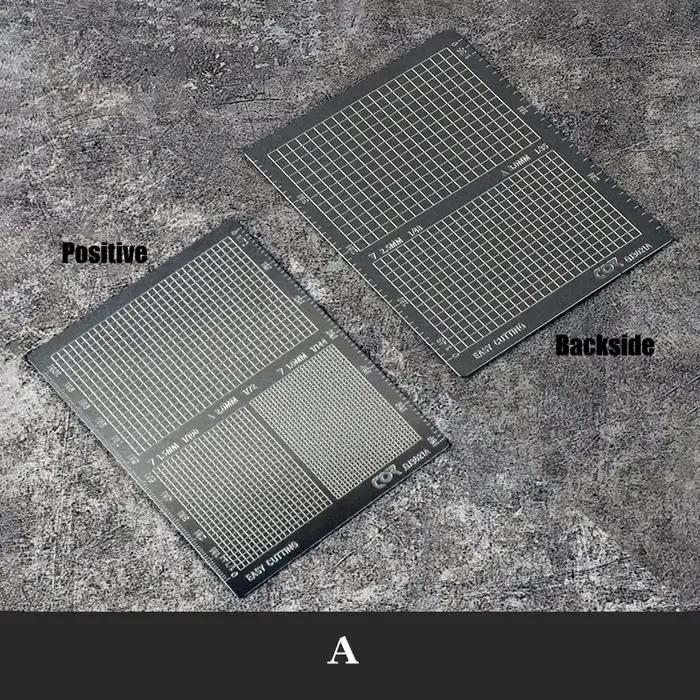 Feuille de masquage de modèle en acier inoxydable, Type de coupe facile, tapis de planche, outil art