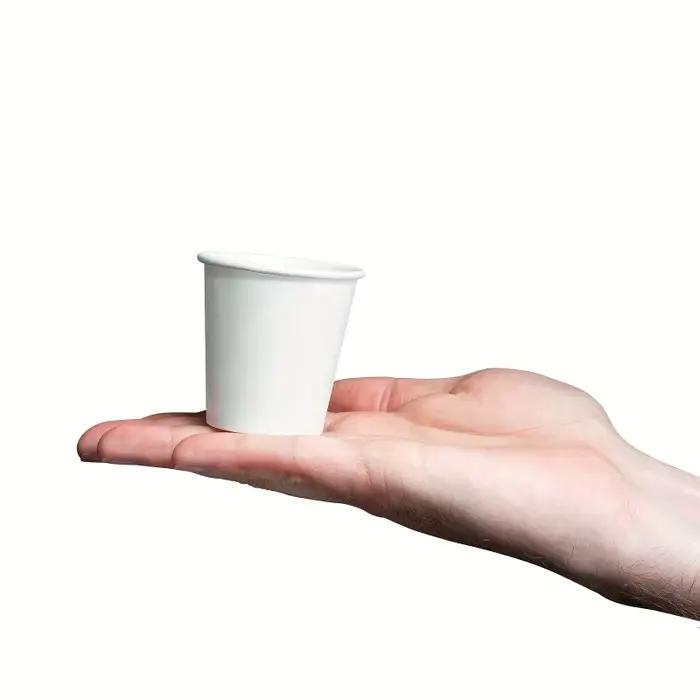 Petites gobelets en papier jetables, pour supermarché, dégustation de fête, emballage de collation, 