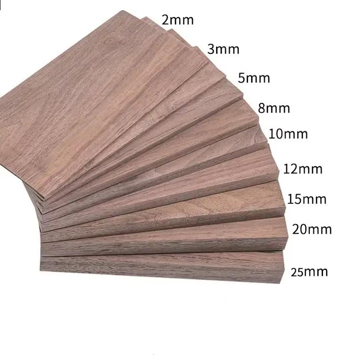 Planche fine en noyer noir d'amérique du nord, bricolage fait à la main, feuille fine en bois massif