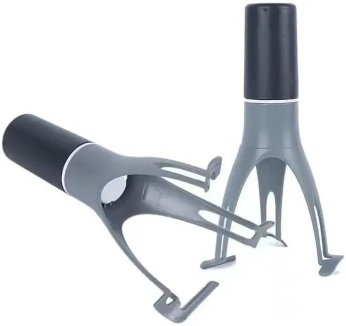 Agitateur automatique pour poêle Uutensil, pattes en nylon plus longues gris-noir, mélangeur rotatif
