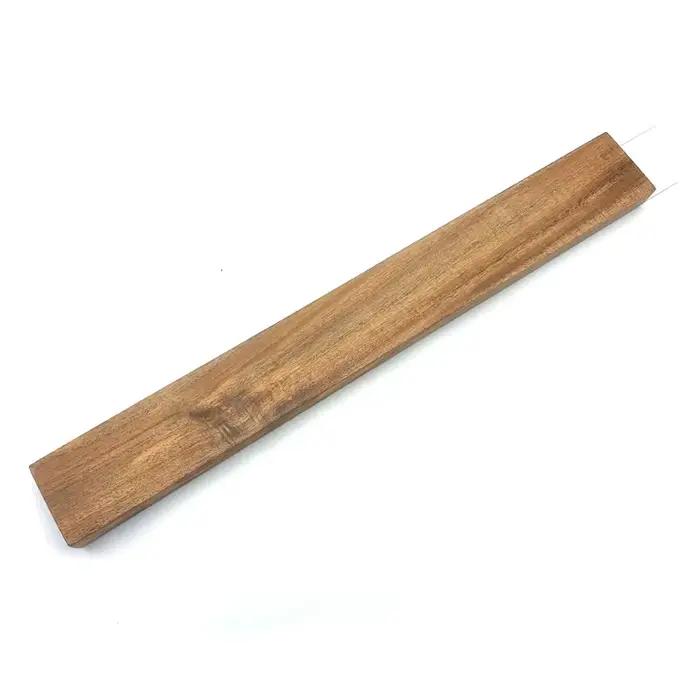 Porte-couteau magnétique créatif en bois d'acacia pour couteaux de cuisine-barre de couteaux mural a