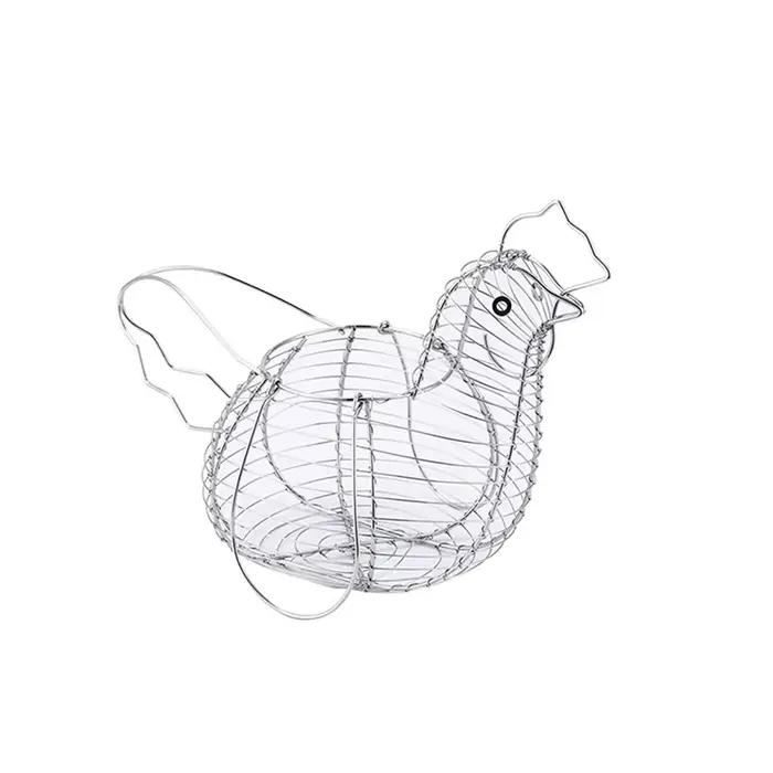 Articles ménagers en forme de poule de poulet, panier de rangement créatif de Collection d'œufs, fil