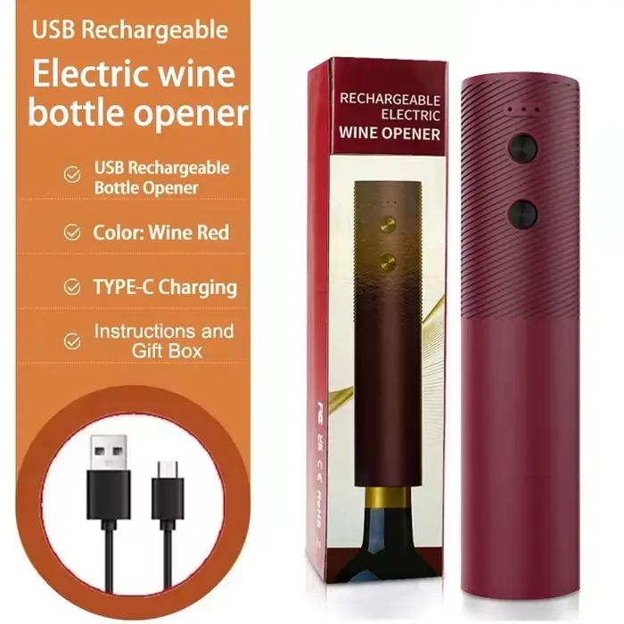 Ouvre-bouteille électrique automatique, Rechargeable, ouvre-bouchon pour vin rouge, outils à vin à u