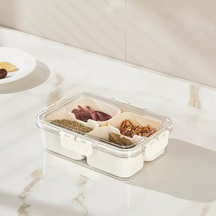 Conteneur de boîte de collation à 4 grilles/8 grilles, planche de charcuterie de voyage Portable ave