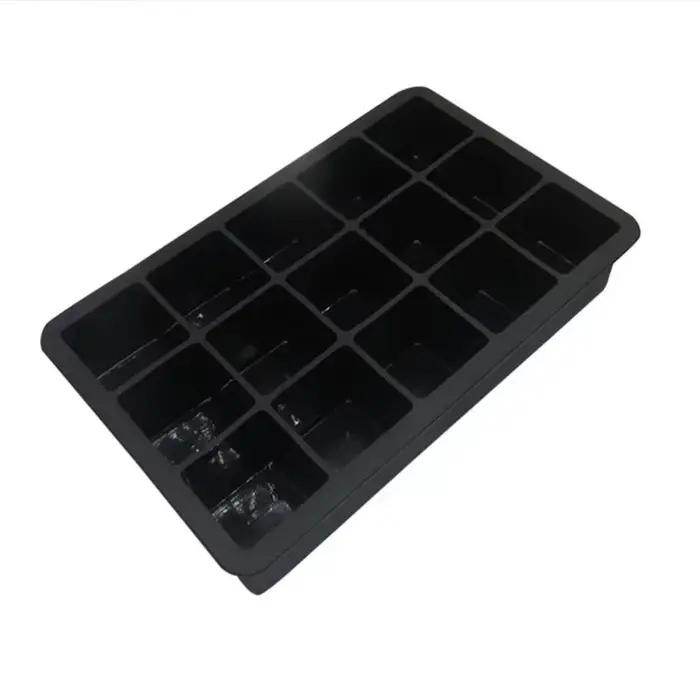 Nouveau 15 grille Silicone glaçon moule grand plateau moule glace fabricant Non toxique Durable Bar 