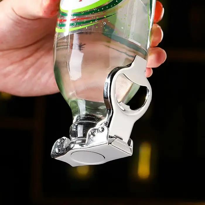 Ouvre-bouteille multifonctionnel avec couvercle scellé, outil d'ouverture de bière en acier inoxydab
