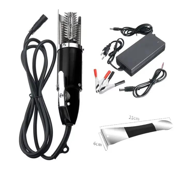 Couteau à fruits de mer 120W, grattoir électrique étanche pour écailles de poisson, détartreurs de p