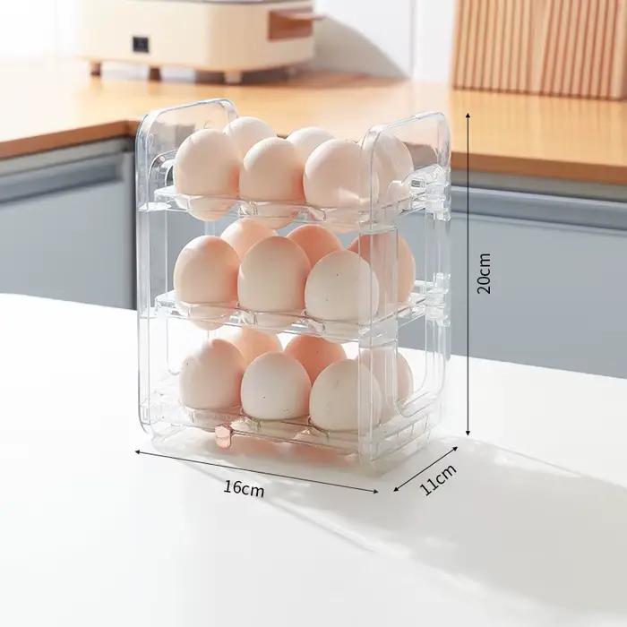 Nouvelle boîte de rangement d'œufs, organisateur de réfrigérateur, conteneurs alimentaires, étui de 