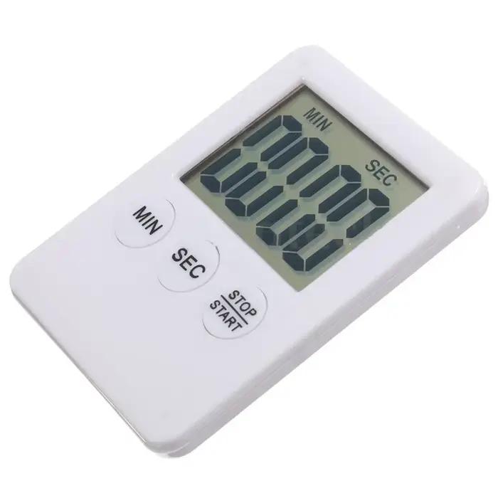 Minuterie de cuisine magnétique, écran numérique LCD, minuterie de cuisine carrée, compte à rebours,