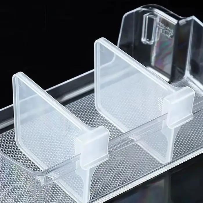 Lot de 10 séparateurs de réfrigérateur rétractables en plastique, réglables, pour organiser bouteill