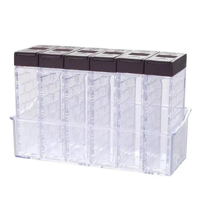 Boîte d'assaisonnement d'épices en PP pour organisateur de stockage d'épices de cuisine, boîte de po