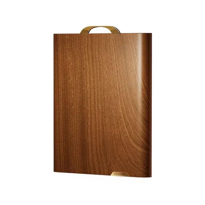 Planche à découper en bois, double face, en bois massif, bloc de boucher en bois de rose, planche à 