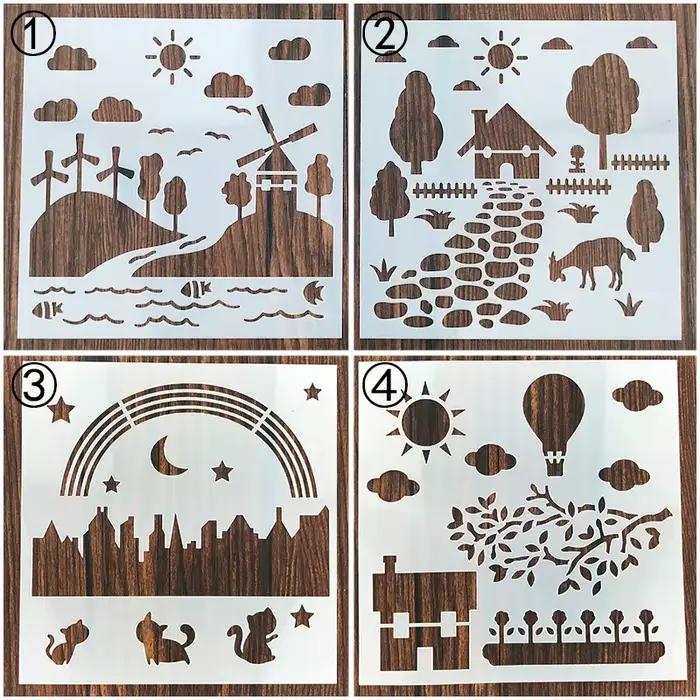 Ensemble de galets à gâteau réutilisables pour la décoration, divers motifs pour les gâteaux, le caf