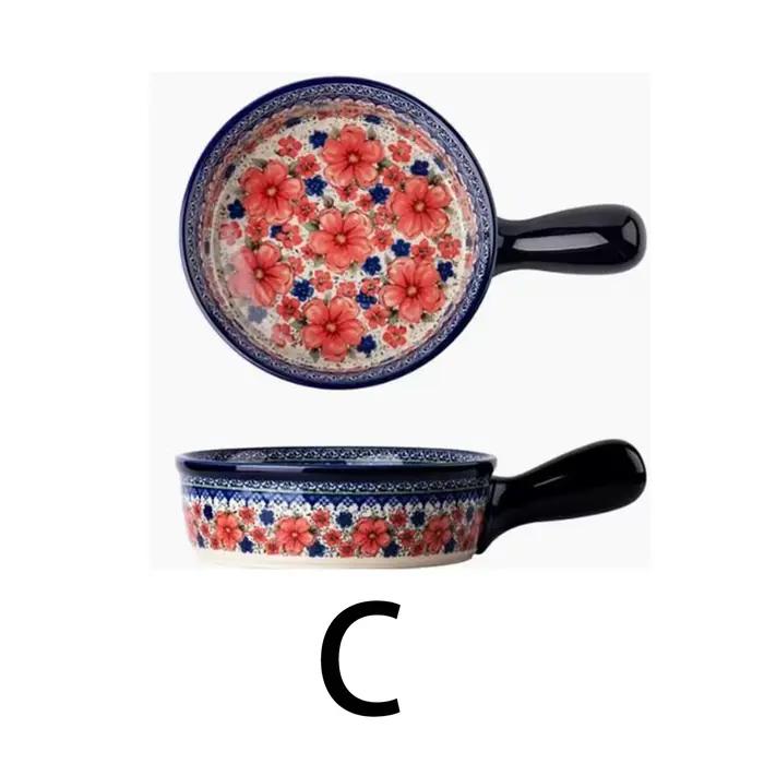 1 pièce, plat à four en céramique rétro, adapté au fromage, aux fruits et aux nouilles. Un cadeau de