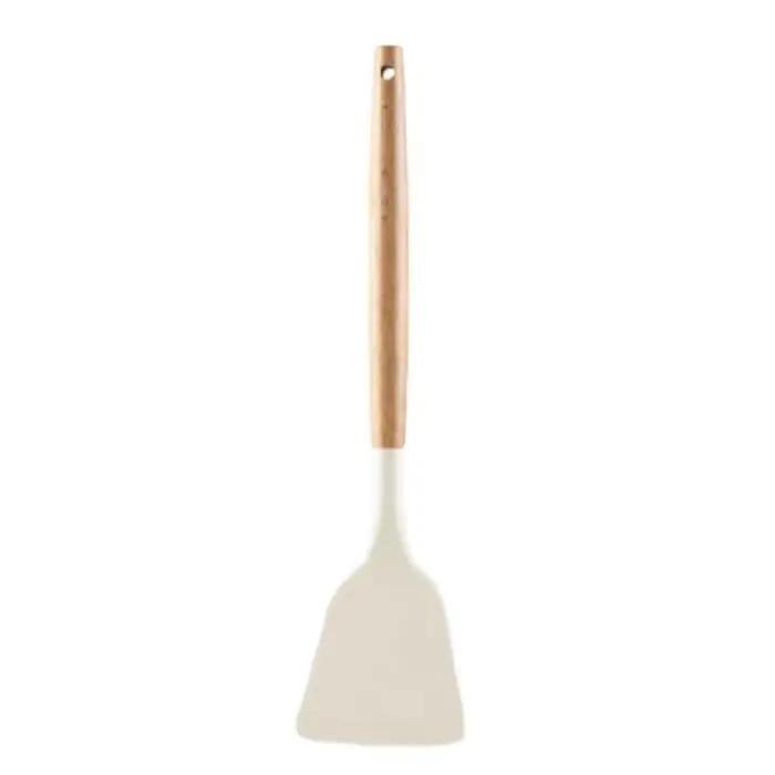 Ustensiles de cuisine en Silicone, ustensiles de cuisine, manche en bois, poêle antiadhésive résista