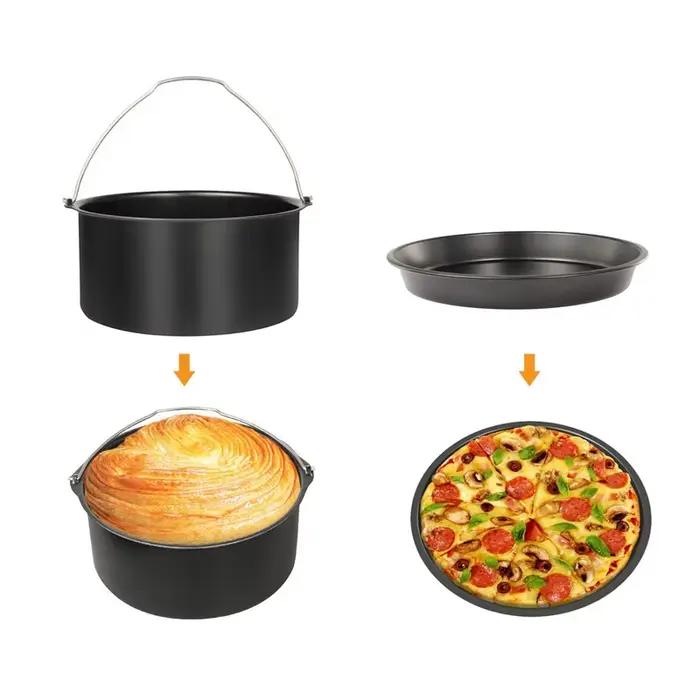 Accessoires de friteuse à Air durables, poêle à Pizza et seau à gâteaux, ensemble d'outils de cuisso
