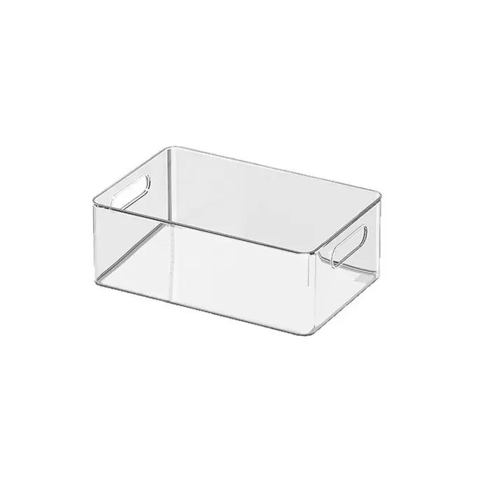 Organiseur de réfrigérateur empilable avec couvercles, bacs de rangement transparents pour fruits, c