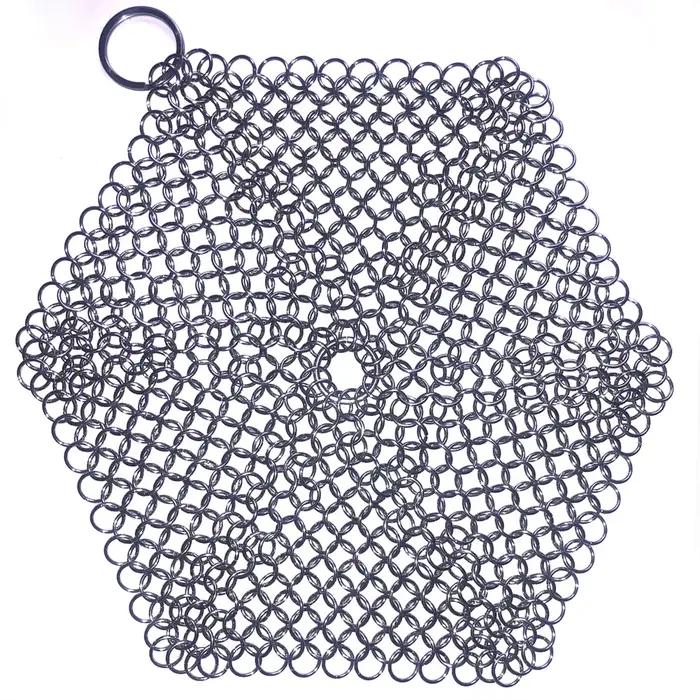 Nettoyant en fonte, épurateur de cotte de mailles de poêle en acier inoxydable 316 de qualité supéri