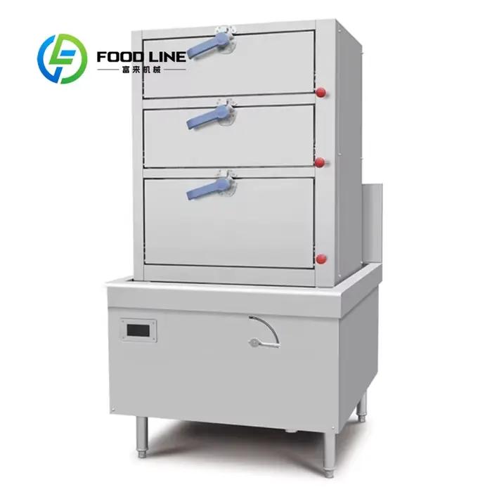 Cuisinière à vapeur pour fruits de mer de qualité commerciale, robuste et personnalisée, pour crabe,