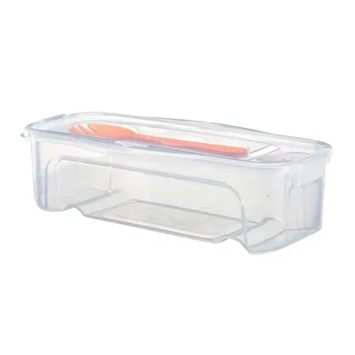 Boîte de cuisson de nouilles de grande capacité, chauffage au micro-ondes avec fourchette, cuillère,