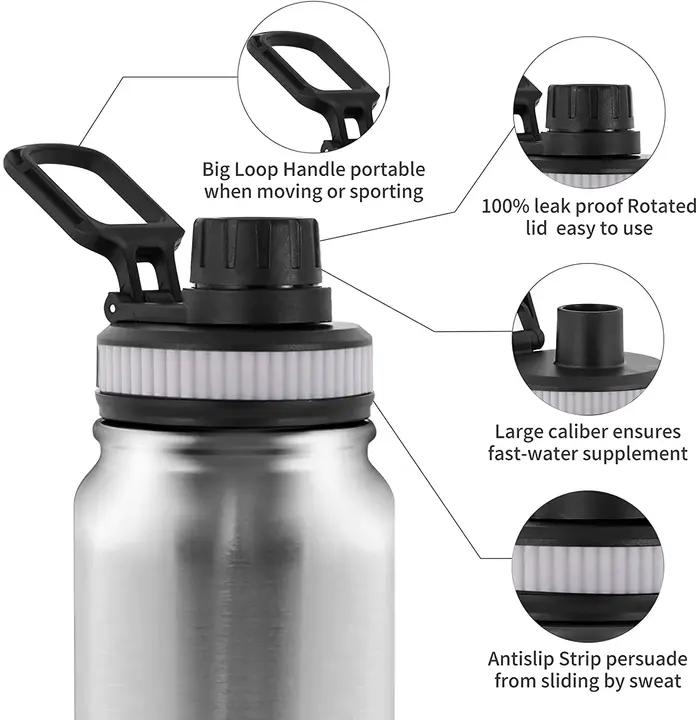 Bouteille Thermos Portable en acier inoxydable 304, Double paroi, tasse de voyage, flacon sous vide,