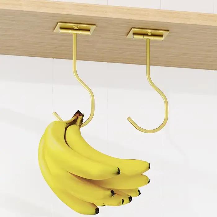2 crochets muraux rotatifs pour bananes, adhésifs, modernes et créatifs, pour garder les bananes fra