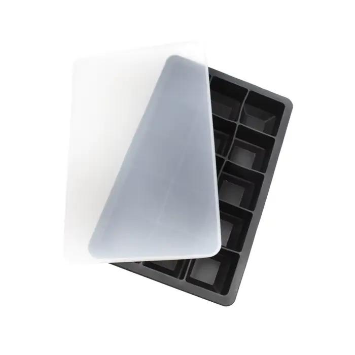 Moule créatif de bloc de glace en silicone avec couvercle, grille de fabrication de glace, bricolage