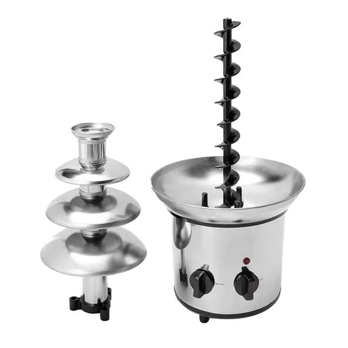Fontaine à chocolat, machine de fusion électrique à 4 niveaux, ensemble de pots à fondue, pour bonbo