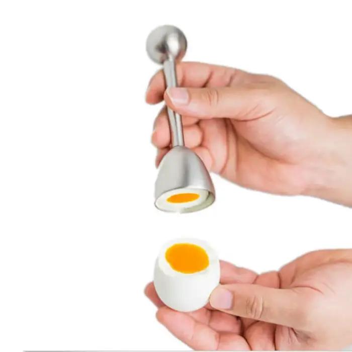 Coupe-œufs à la coque en acier inoxydable, ouvre-coquille, outil de cuisine, gadget, accessoires