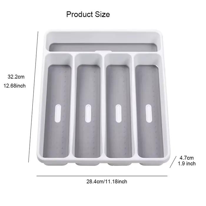 MELEvaluSeparation-Couverts en plastique, boîte de rangement pour cuillère, fourchette, couteau, éta