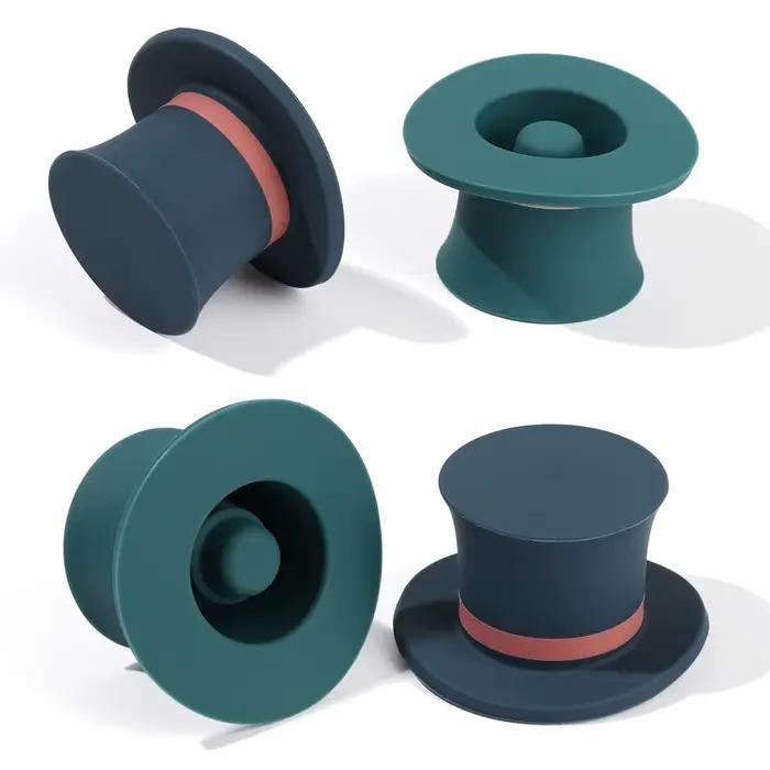 Bouchon en silicone pour bouteille de champagne, vin, bière, bouchon de liège, scellant de bouteille