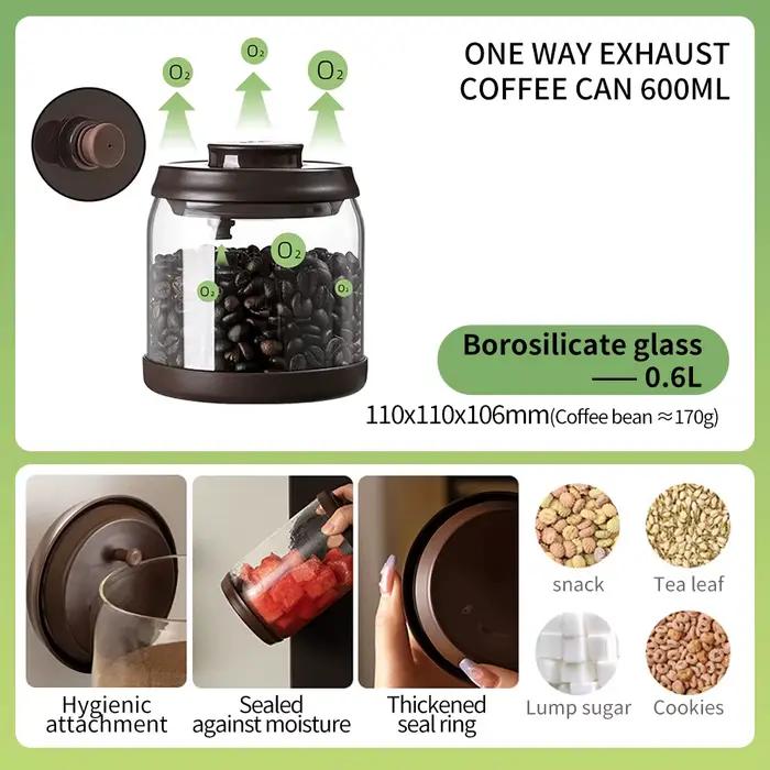 Pot à café en verre à haute teneur en Borosilicate, récipient de lait en poudre scellé résistant à l
