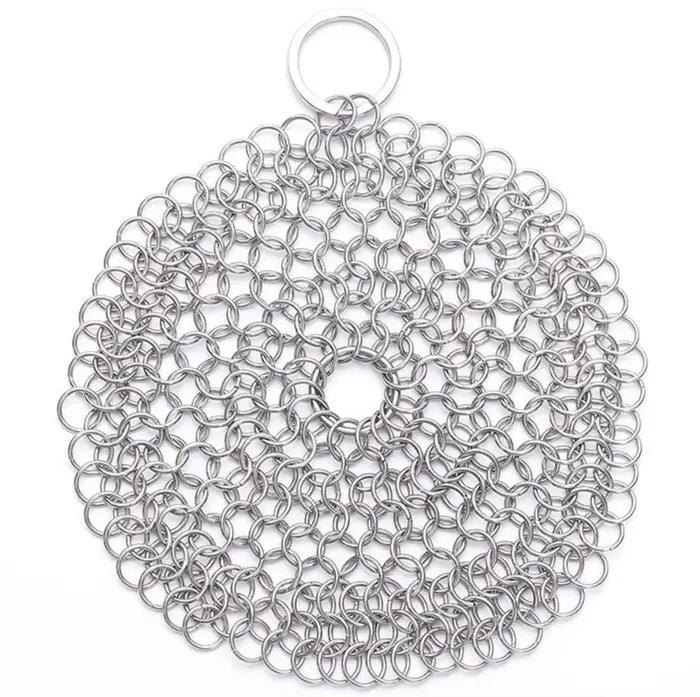 Net de nettoyage de cuisine en acier inoxydable, 3 tailles, épurateur, filet de lavage réutilisable,