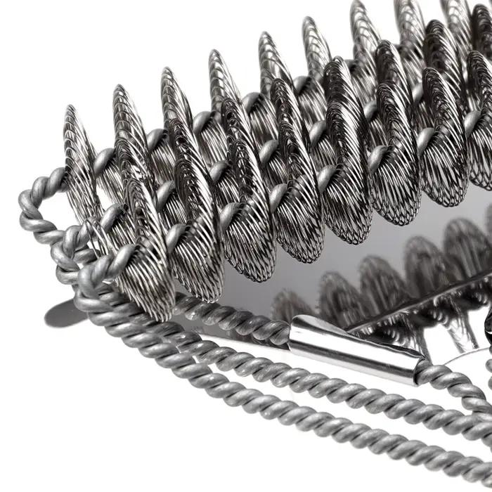 Brosse de gril sûre-brosse de barbecue sans poils-nettoyeur de barbecue en acier inoxydable résistan