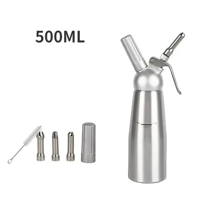 Pistolet à crème fouettée de 500/1000ml, distributeur de crème, pistolet à douille de gâteau en acie