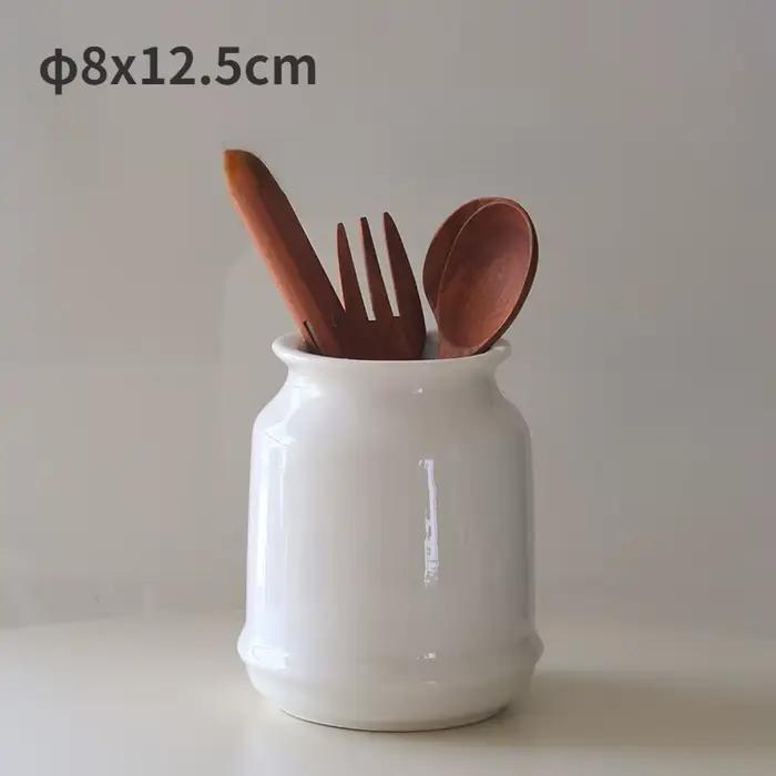 Porte-ustensiles de cuisine en porcelaine pour dessus de seau, outils de cuisine de ferme en métal, 