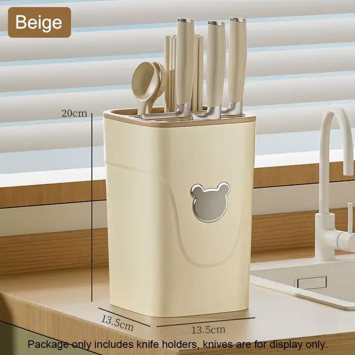 Support de bloc de couteaux, ustensiles polyvalents, boîte de rangement de couverts de cuisine, étag