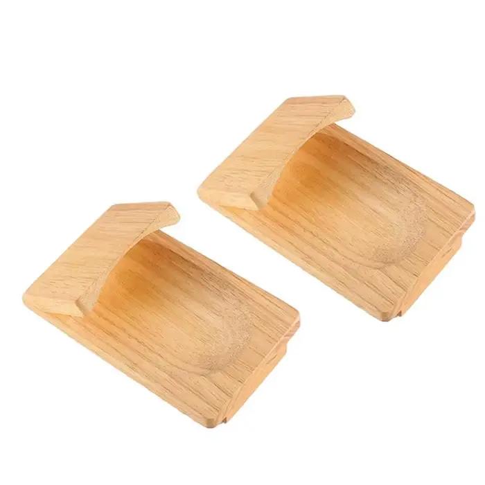AFOURT - Pince à huîtres en bois avec protège-mains, outil de décorticage d'huîtres et de fruits de 