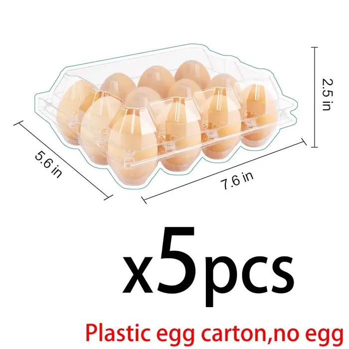 Cartons à œufs en plastique bon marché en gros, pour 12 œufs, parfaits pour réfrigérateur, fermes av
