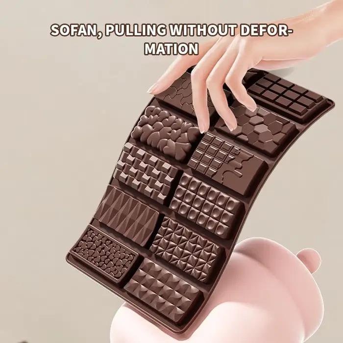Moule à chocolat de dubaï, barre de chocolat pistache, moule épais en Silicone pour remplir les barr