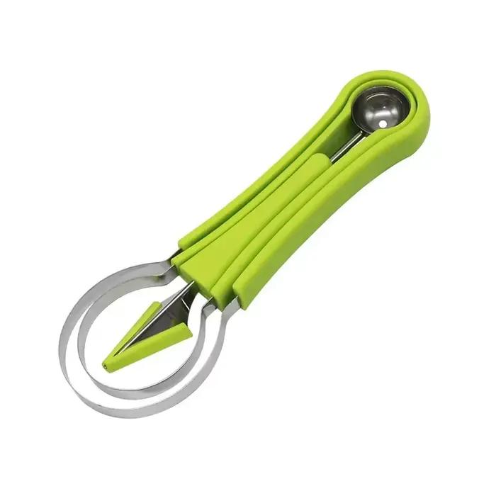 Couteau à découper les fruits, coupe-melon 4 en 1, cuillère, séparateur de pulpe de creuser, accesso