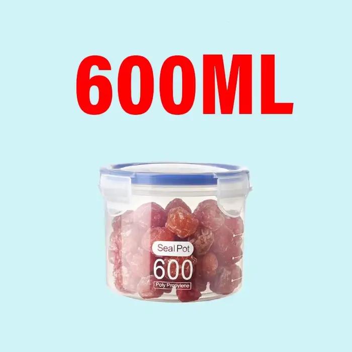 Réservoir scellé en plastique, bac à légumes de grande capacité, boîte de rangement de céréales avec