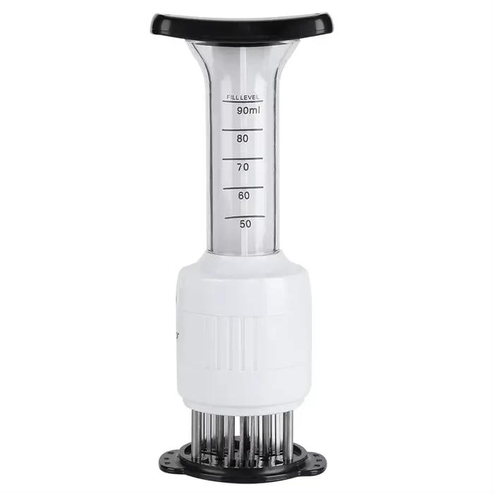 Injecteur de aménagée ade de viande, attendrisseur de viande, seringue à saveur de steaks, outil de 