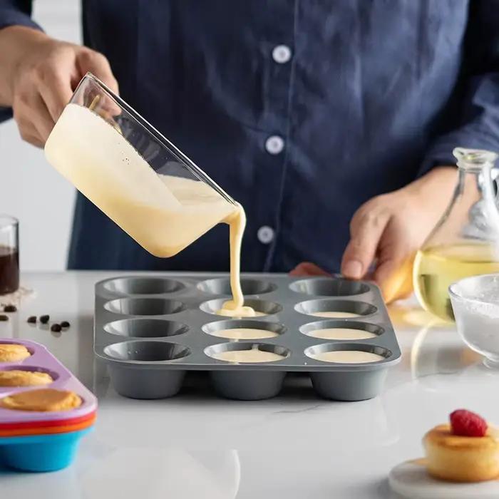 Moule de cuisson en Silicone à 12 trous pour la cuisson, ustensiles de cuisson 3D, sphère ronde au c