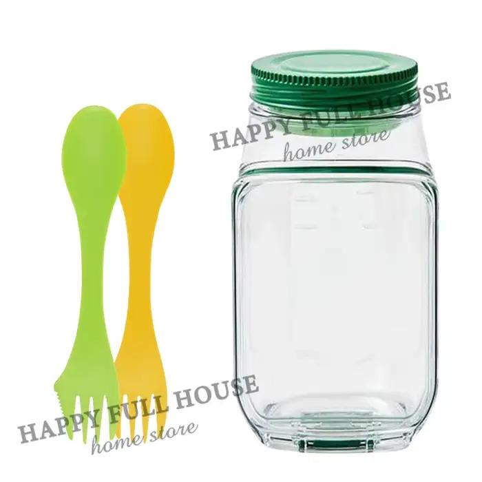 Contenant à salade en plastique hermétique amélioré, ouverture latérale, pots à salade portables, po